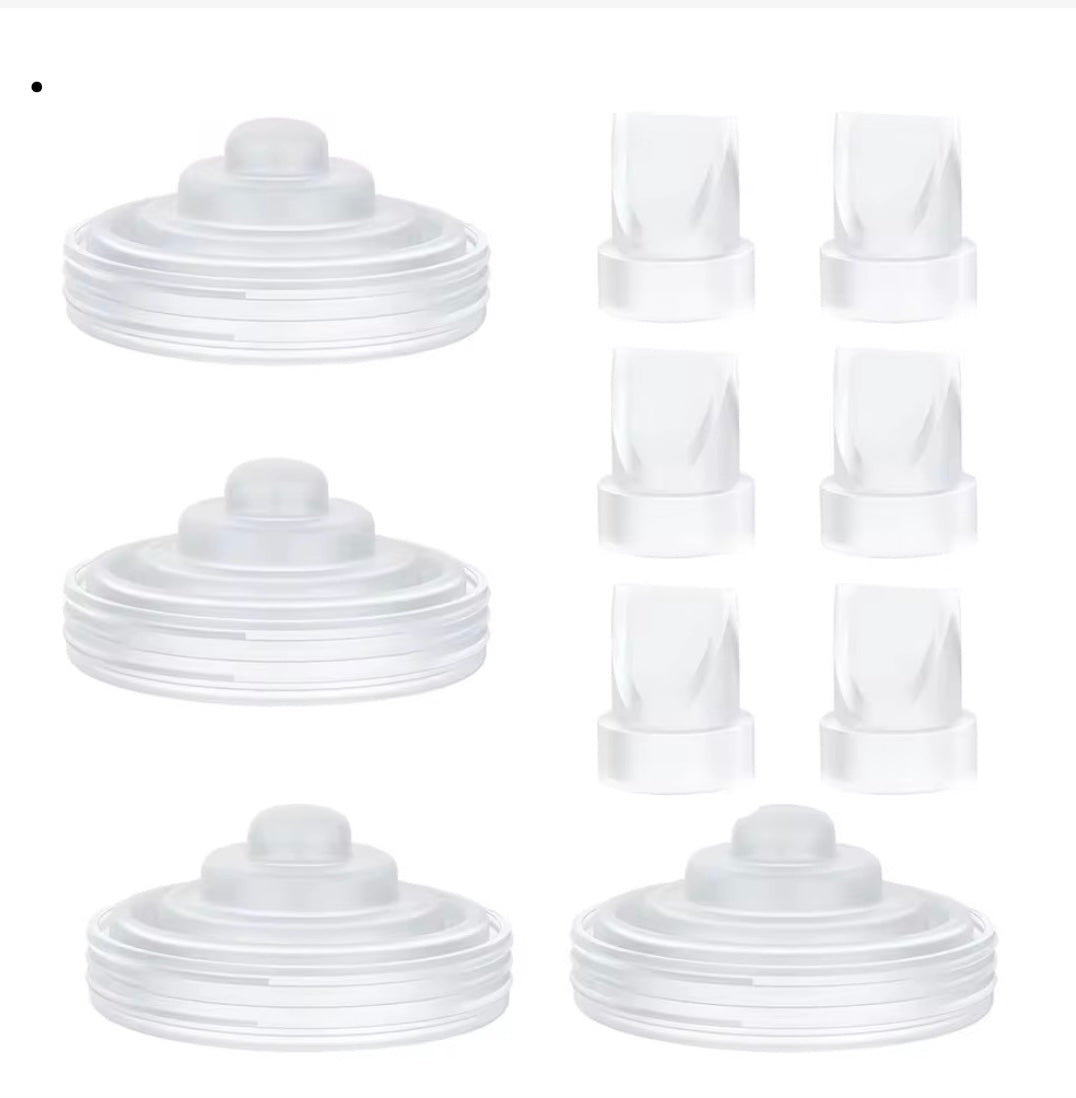 6 Duckbill Valves and 4 Silicone Diaphragms Compatible with Momcozy M5