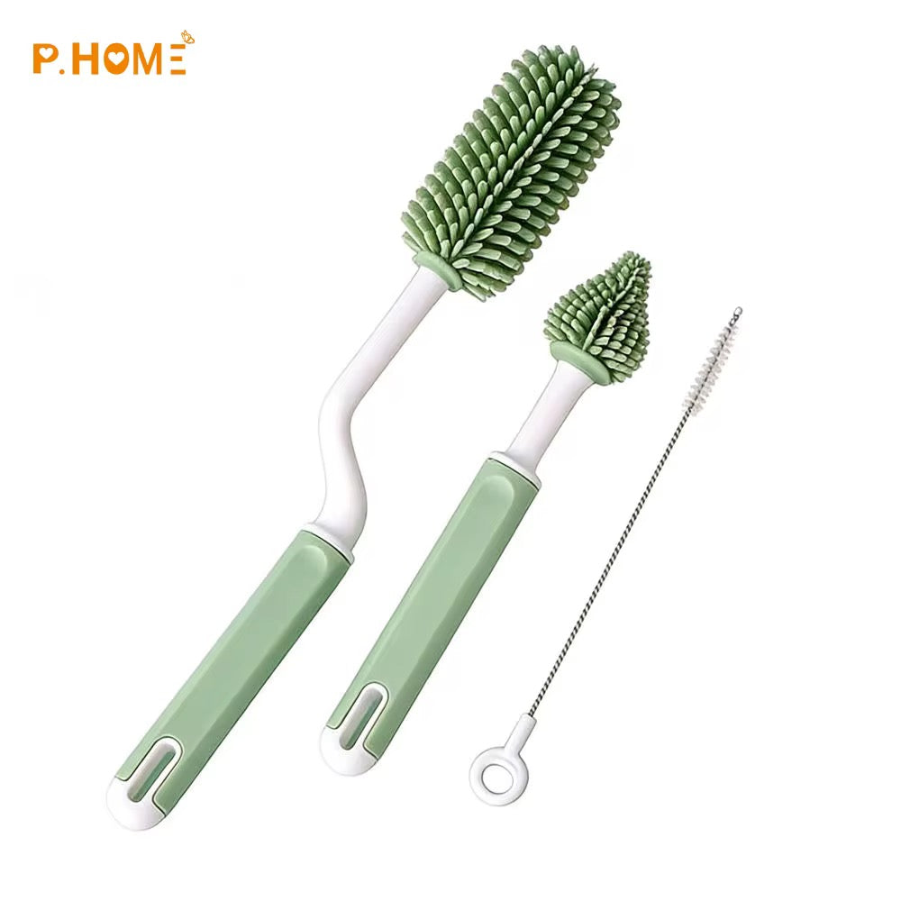 Silicone Bottle Cleaning Brush (set of 3)