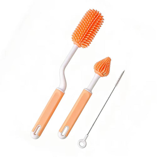 Silicone Bottle Cleaning Brush (set of 3)